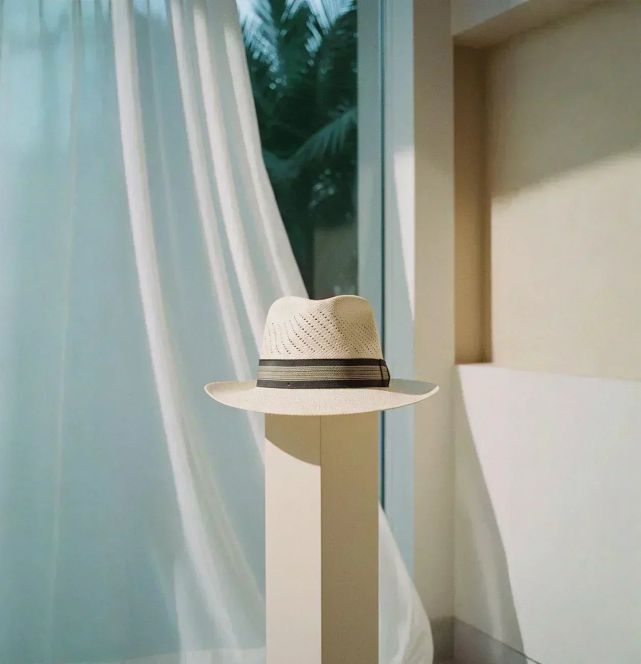 Panama Straw Fedora Hat