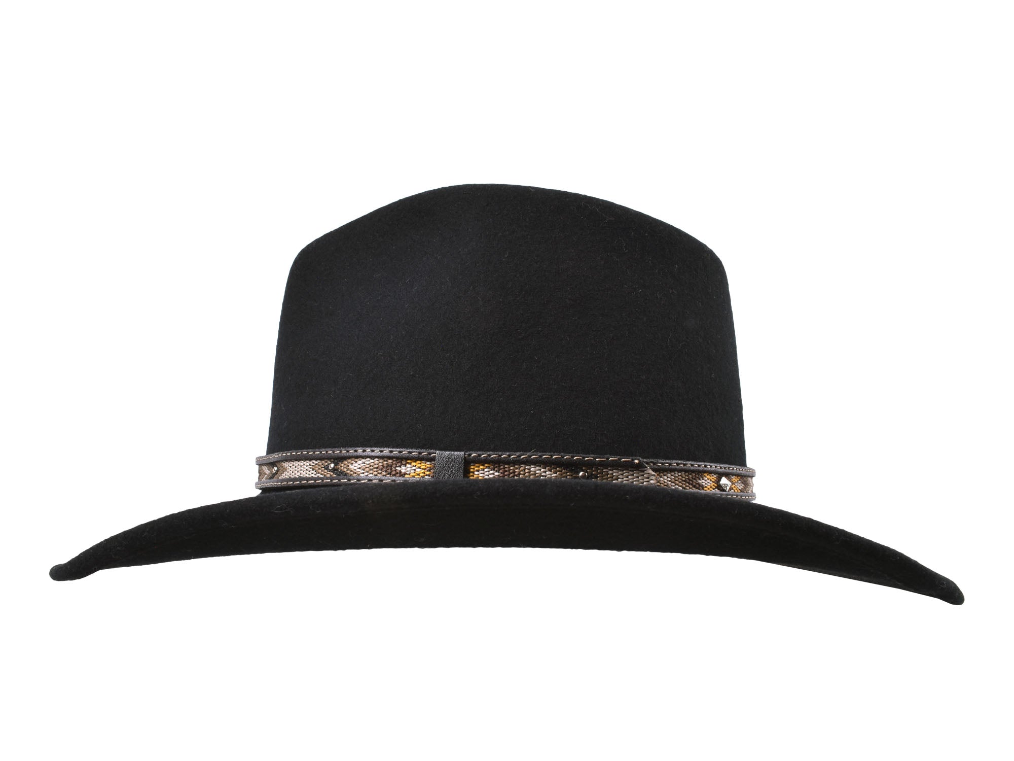 Coltrane Wool Felt Fedora. Wide Brim