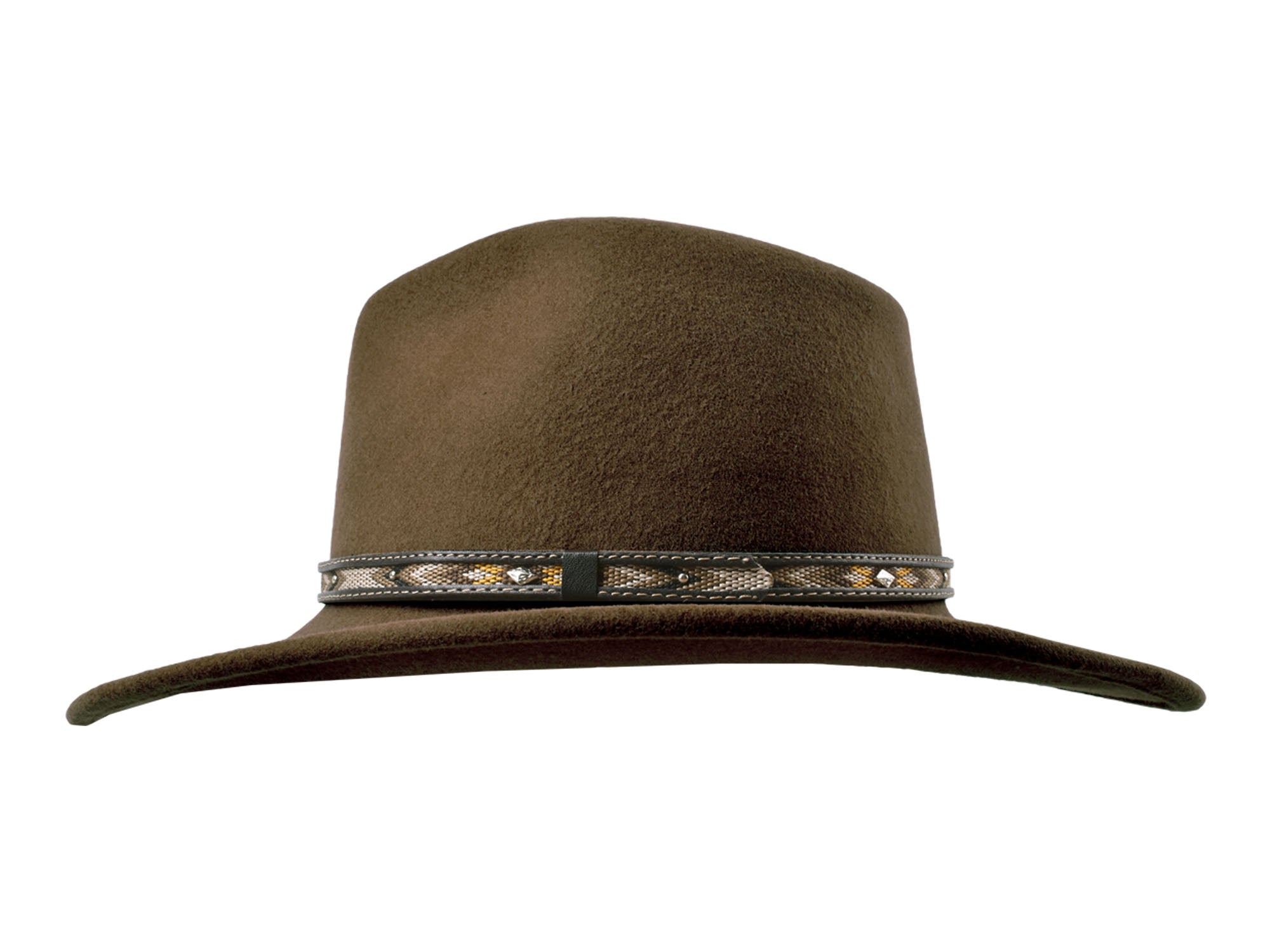 Coltrane Wool Felt Fedora. Wide Brim