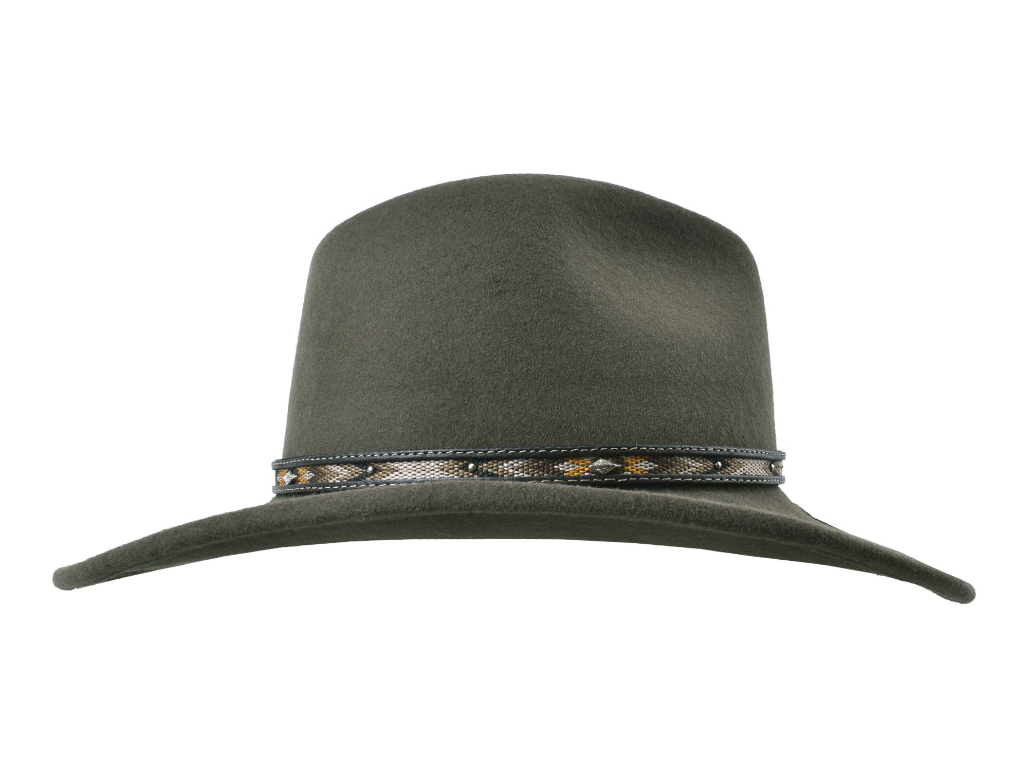 Coltrane Wool Felt Fedora. Wide Brim