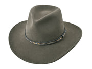 Coltrane Wool Felt Fedora. Wide Brim