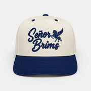Pegasus Cap Señor Brims - Creme and Navy front view
